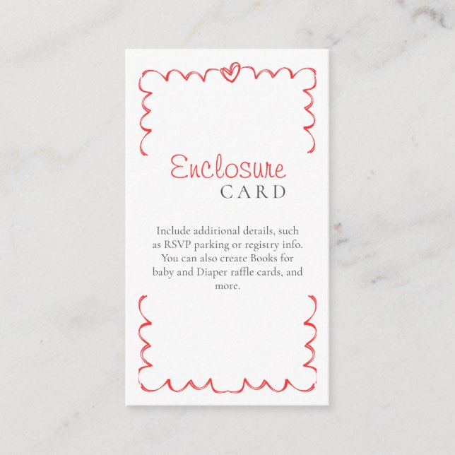 Cartão De Informações Bonjour Bébé Milk and Cookies Modern Chá de fralda (Frente)