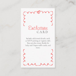 Cartão De Informações Bonjour Bébé Milk and Cookies Modern Chá de fralda