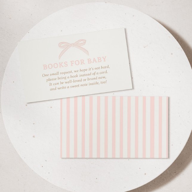 Cartão De Informações Bonjour Bébé Pink Paris Eiffel Livros para Bebê (Criador carregado)