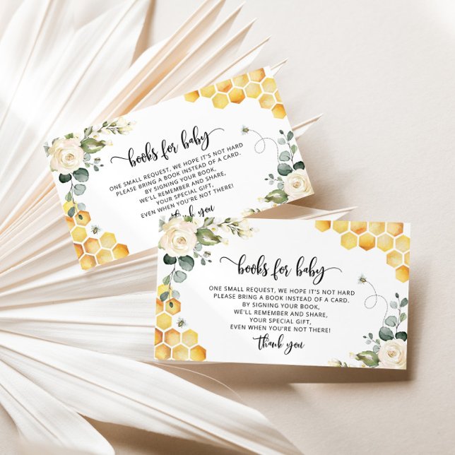 Cartão De Informações Bons livros de abelha para ingresso de bebês (Criador carregado)