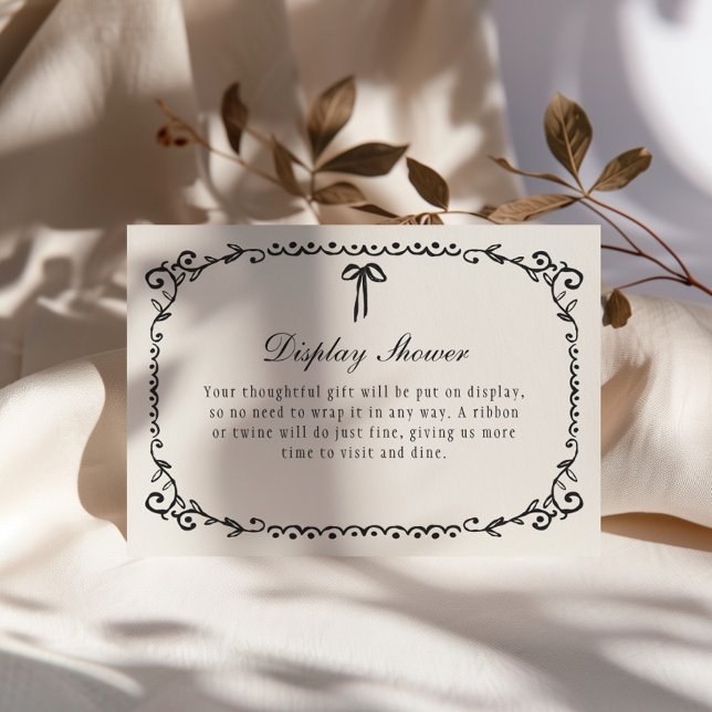 Cartão De Informações Boo Black Frame Halloween (Criador carregado)