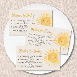 Cartão De Informações Books For Baby Boho Sunshine Baby Shower
