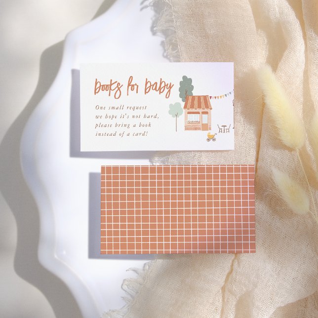 Cartão De Informações Books For Baby It Takes A Village Baby Shower (Criador carregado)