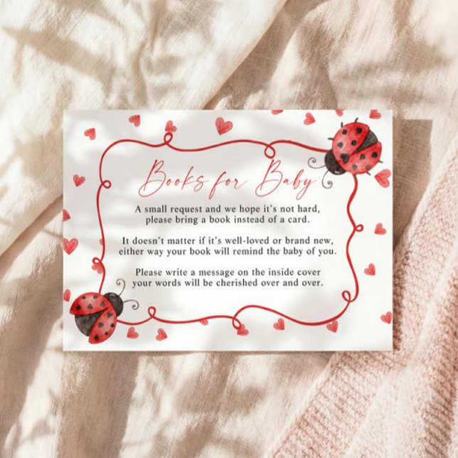 Cartão De Informações Books for Baby ladybug Request Card (Criador carregado)