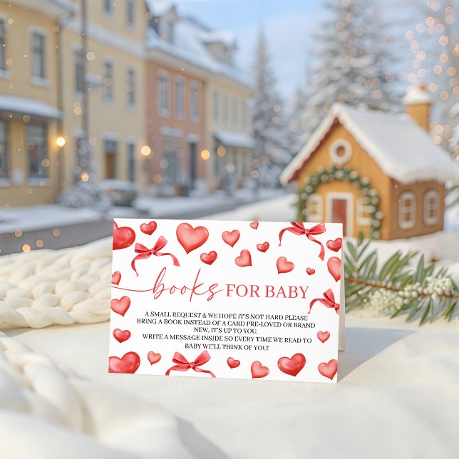 Cartão De Informações Books for Baby Sweetheart Sign (Criador carregado)