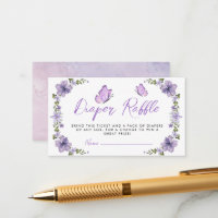 Borboletas Roxo Fralda Raffle