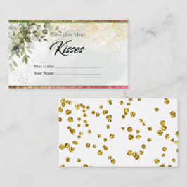 Cartão De Informações Botânica Esparsa Quantos Beijos Enclosure