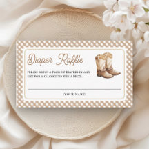Botas de Cowboy do Oeste Selvagem Baby Shower Rifa