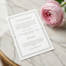 Branco & Salvia | Detalhes de Casamento em Letra M
