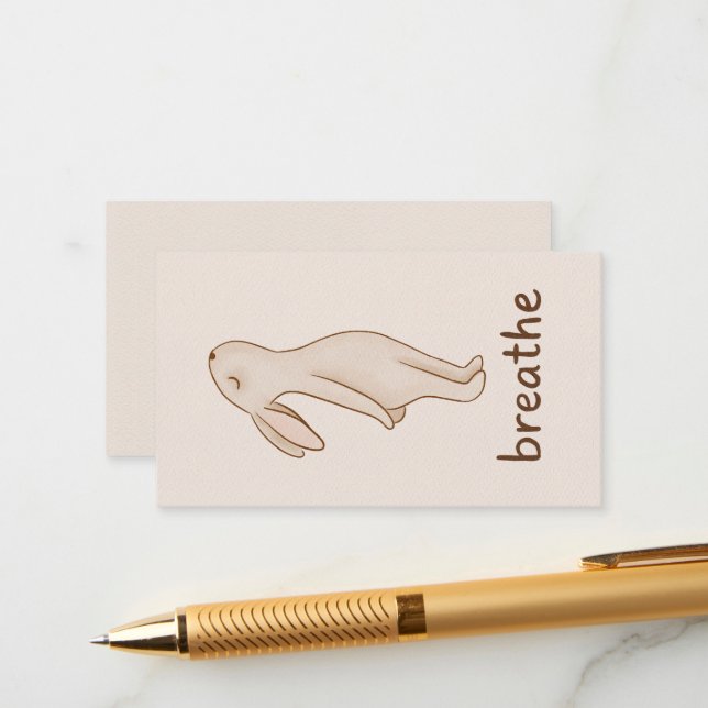 Cartão De Informações Breathe Mini Gift Enclosure Card (Frente/Verso In Situ)