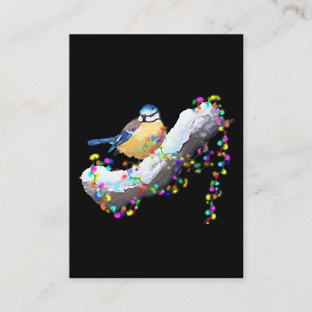 Cartão De Informações Brilho Brilho Pequeno Tit (Frente)