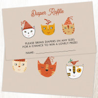Brincadeira Gato Chá de fraldas Fralda Raffle