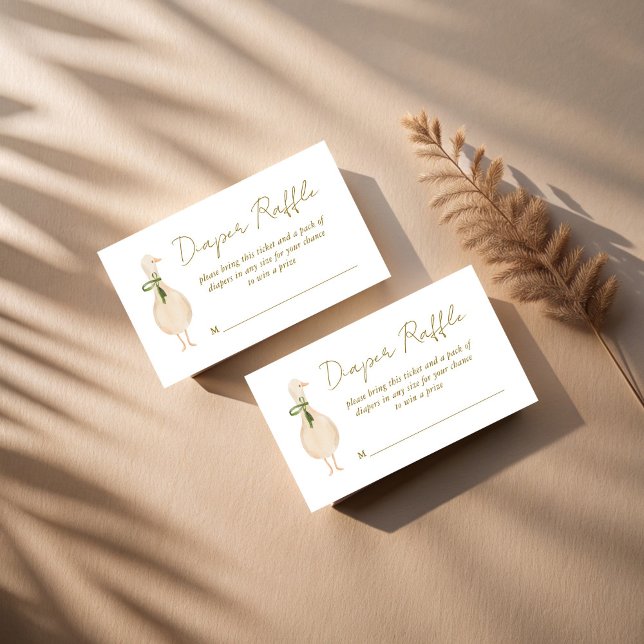 Cartão De Informações Brinquedos de maternidade de rimas de berçário de  (Goose nursery rhymes boho baby shower diaper raffle enclosure cards raffle tickets)