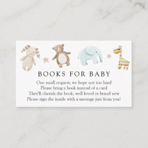 Cartão De Informações Brinquedos vintage doces para bebês Livros para be