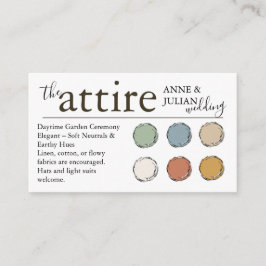 Cartão De Informações Brown The Attire QR Code enclosure Card 