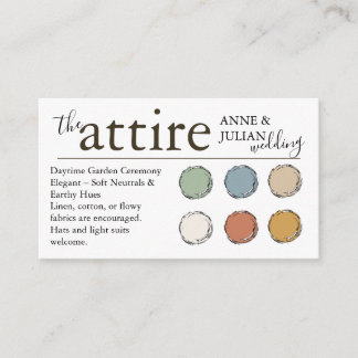 Cartão De Informações Brown The Attire QR Code enclosure Card 