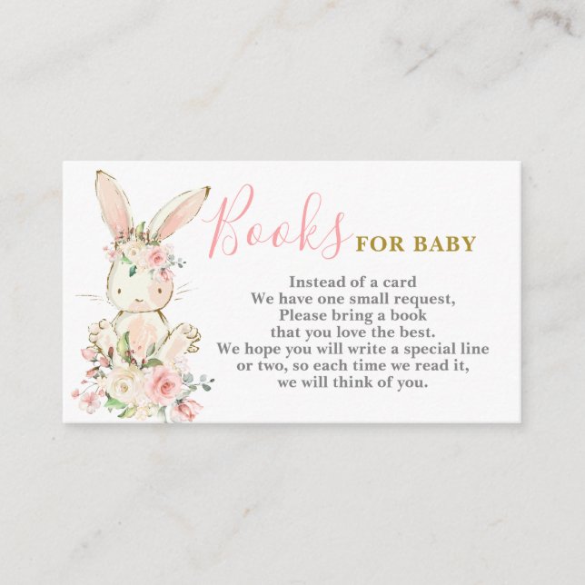 Cartão De Informações Bunny Girl Traga um Livro (Frente)