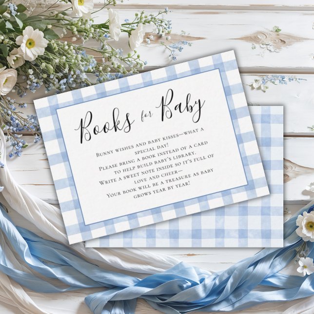 Cartão De Informações Bunny Wishes & Baby Kisses Books for Baby (Criador carregado)