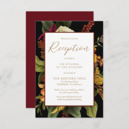 Cartão De Informações Buquê Floral Rustic Elegance