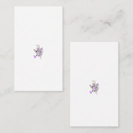 Cartão De Informações Butterfly Fairy Tattoo Vetor - Vintage Floral Art