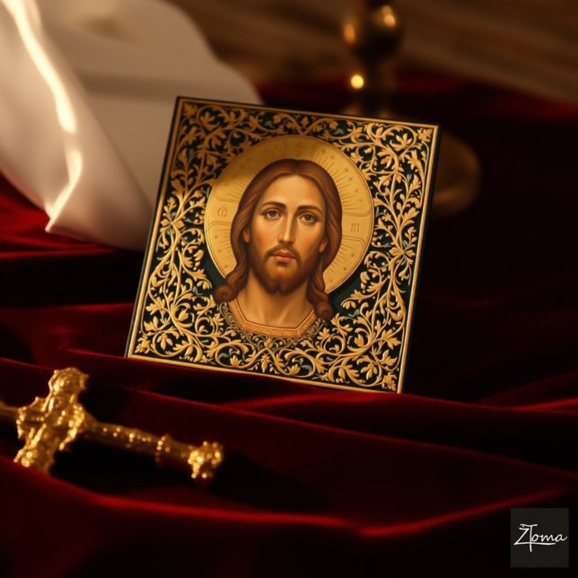 Cartão De Informações Byzantine Christ Icon - Jesus (Criador carregado)