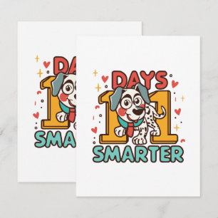 Cartão De Informações Cachorro Dalmatian 101 Dias Mais Inteligente