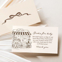 Cartão De Informações Cafe Bebe Books for baby gender neutral Coffee