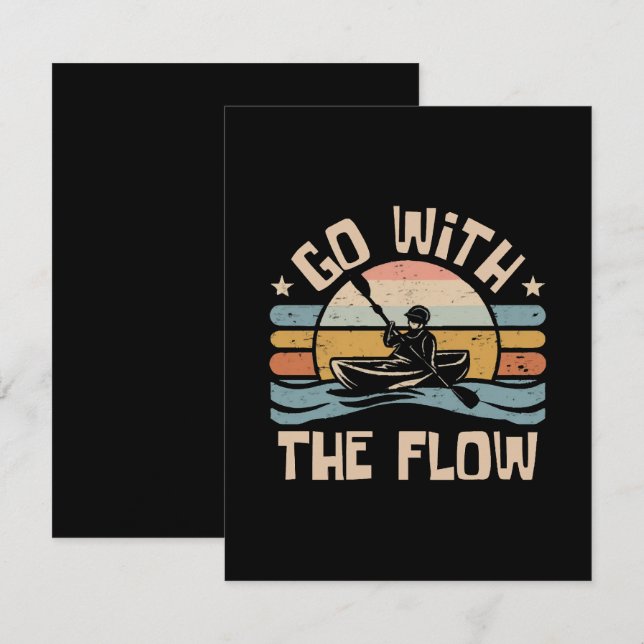 Cartão De Informações caiaque-fúneis (Frente/Verso)