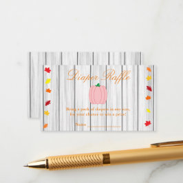 Cartão De Informações Cair No Amor Fralda De Abóbora Raffle