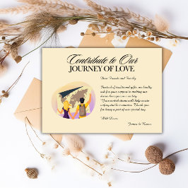 Cartão De Informações Caixa de Honeymoon Registro Qr Código Presente de