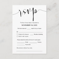 Caligrafia de Casamento, letra preta, Resposta par