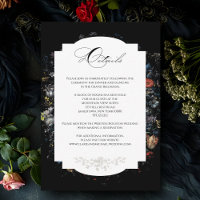 Caligrafia Floral Preta de Belas Artes