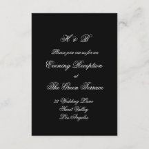 Caligrafia Monograma Preto e Branco Casamento Form