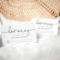 Caligrafia Simples Adivinha Quantas Candies