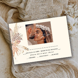 Cartão De Informações Caligrafia Whimsical Modern Boho