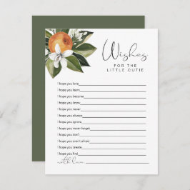 Cartão De Informações CALLIOPE Pequena Clementina Cutia Deseja Bebê