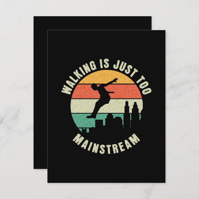 Cartão De Informações Caminhar É Muito Comum (Frente/Verso)