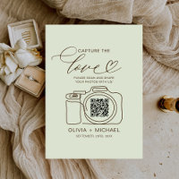 Captura de Casamento Foto do Código QR Verde da Sa