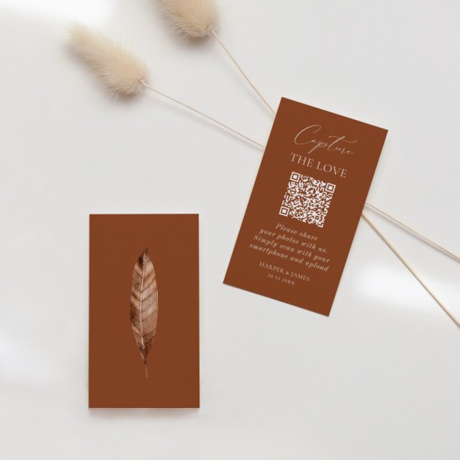 Cartão De Informações Captura de Casamento O Código QR do Compartilhamen (Criador carregado)