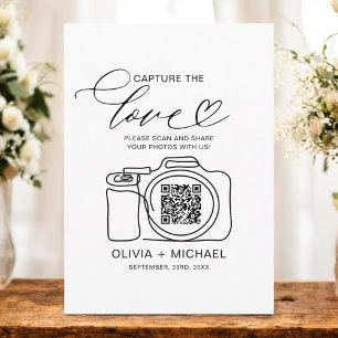 Cartão De Informações Captura do Casamento de Amor Código QR Compartilha