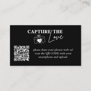 Cartão De Informações Captura Personalizada O Código Qr De Casamento De 