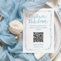 Capturar Fotografias QR Code Whimsical Blue Frame