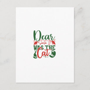 Cartão De Informações Caros Papais noeis Era O Gato