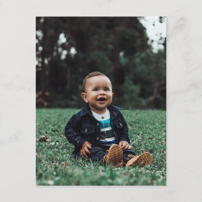 Cartão De Informações Carregar Foto Personalizada (Frente)