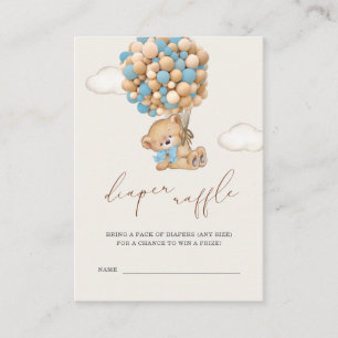 Cartão De Informações Carro do gabinete de Fralda de Chá de fraldas do U