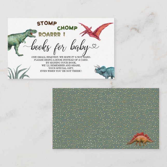 Cartão De Informações Carros de chá de fraldas para bebê (Frente/Verso)