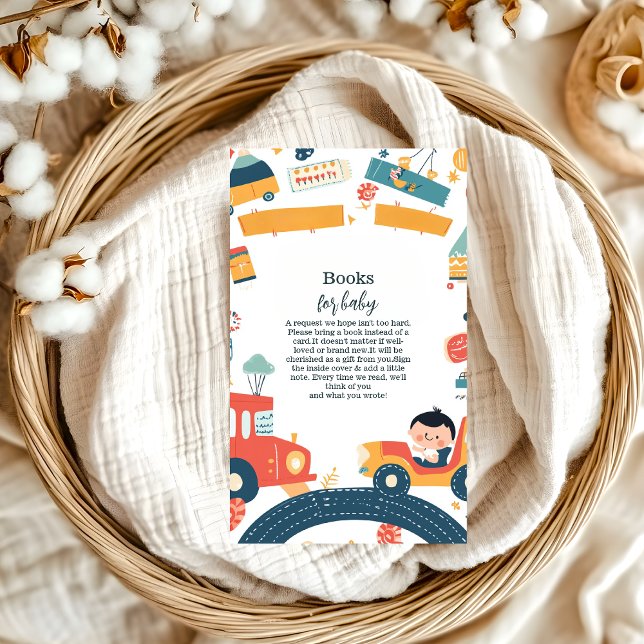 Cartão De Informações Carros de veículos divertidos Livros de Chá de fra (Criador carregado)