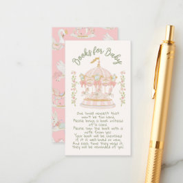 Cartão De Informações Carrossel Felizes-redondos para bebê