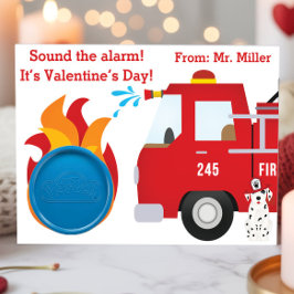 Cartão De Informações Cartão-presente de Play Doh do Bombeiro Dia de os 