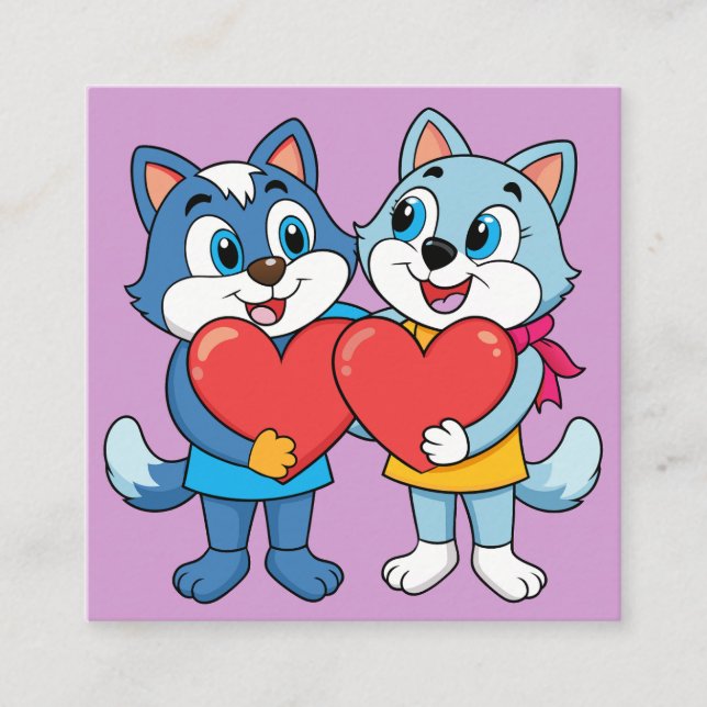 Cartão De Informações Casais de Critério de Corte (Frente)